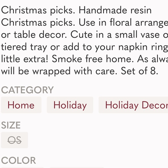 ⚠️ Vintage resin handmade candy Christmas picks - Picture 12 of 12